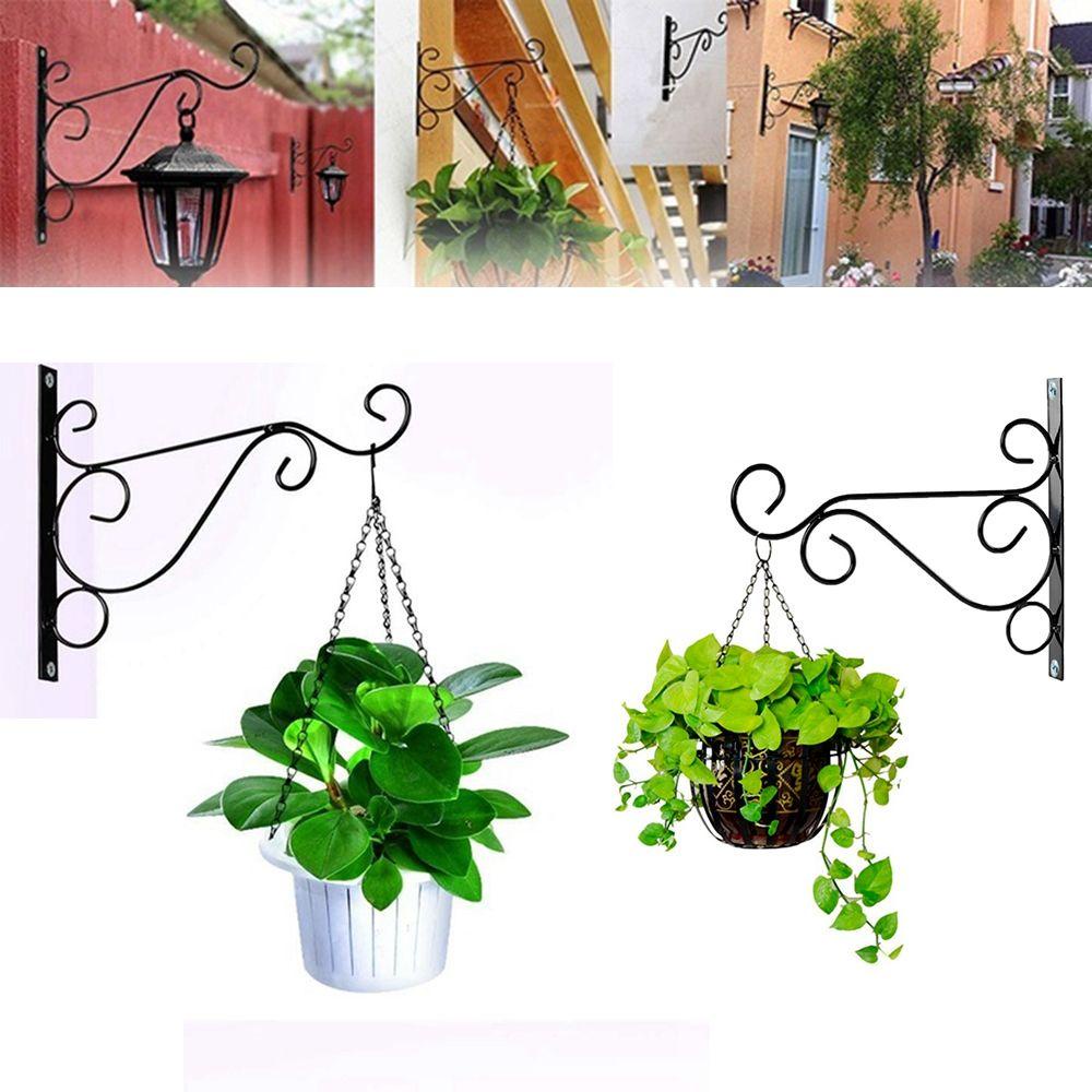 [Elegan] Keranjang Bracket Balkon Taman Tempel Dinding Holder Kait Pot Bunga