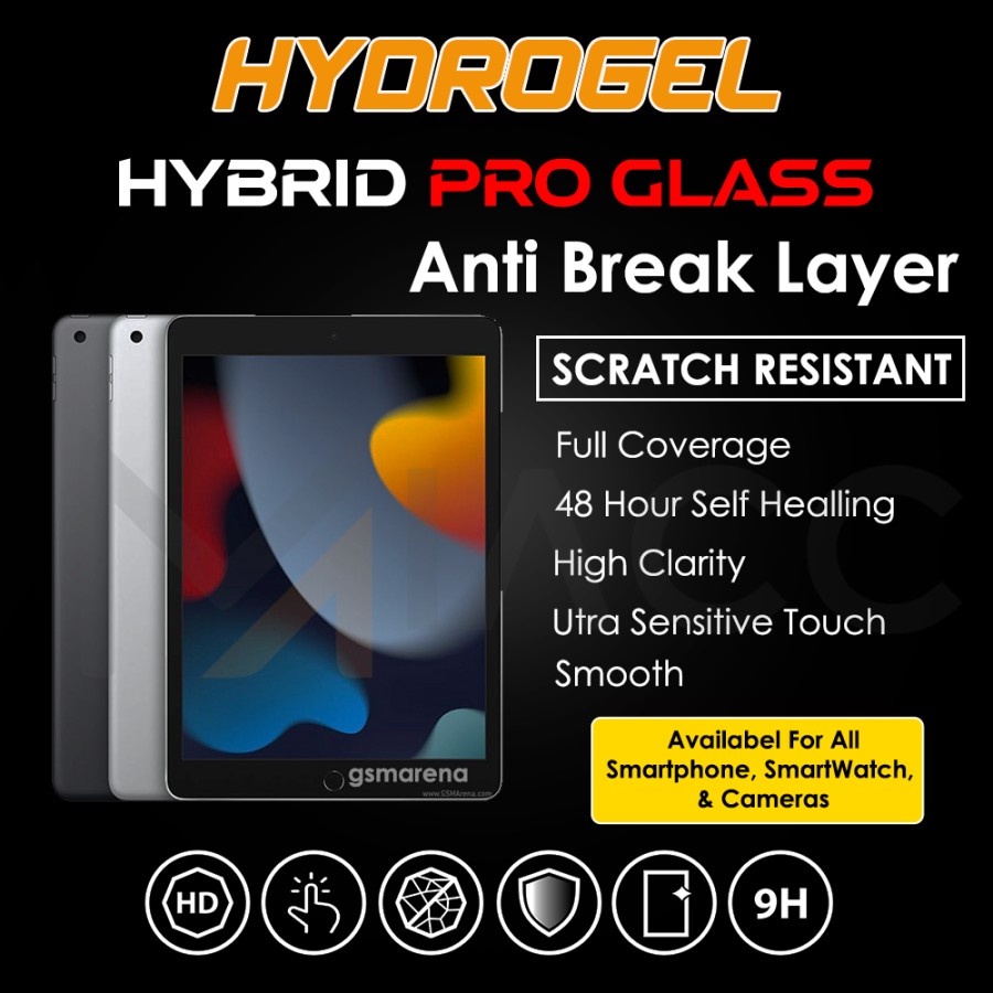 PREMIUM HYDROGEL APPPLE IPAD 9 10.2 2021 ANTI GORES FULL SCREEN