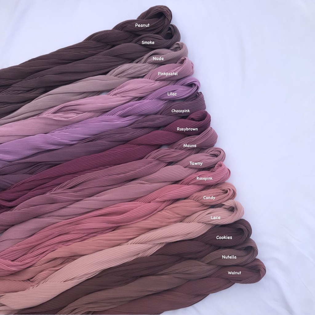 Nadiraa Hijab Selena Non Garis (pashmina plisket) part 1-2