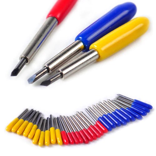 

30pcs 30 45 60 Degree Roland Cricut Cutting Plotter Vinyl Cutter Knife Blades Offset