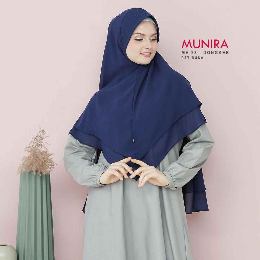 KHIMAR UKHTI MUNIRA JILBAB SYAR'I CERUTI PREMIUM BERGO TALI JUMBO