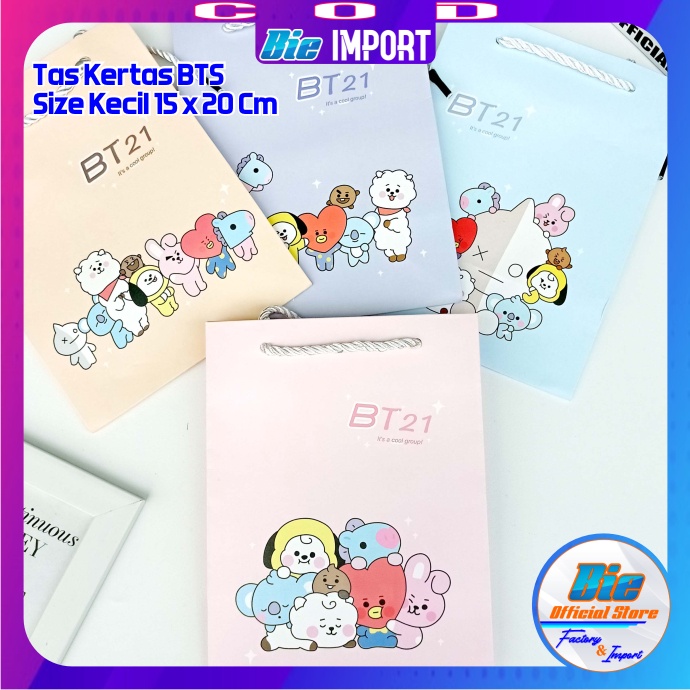 Tas Kertas BTS Korea Impor Best Seller Size Besar