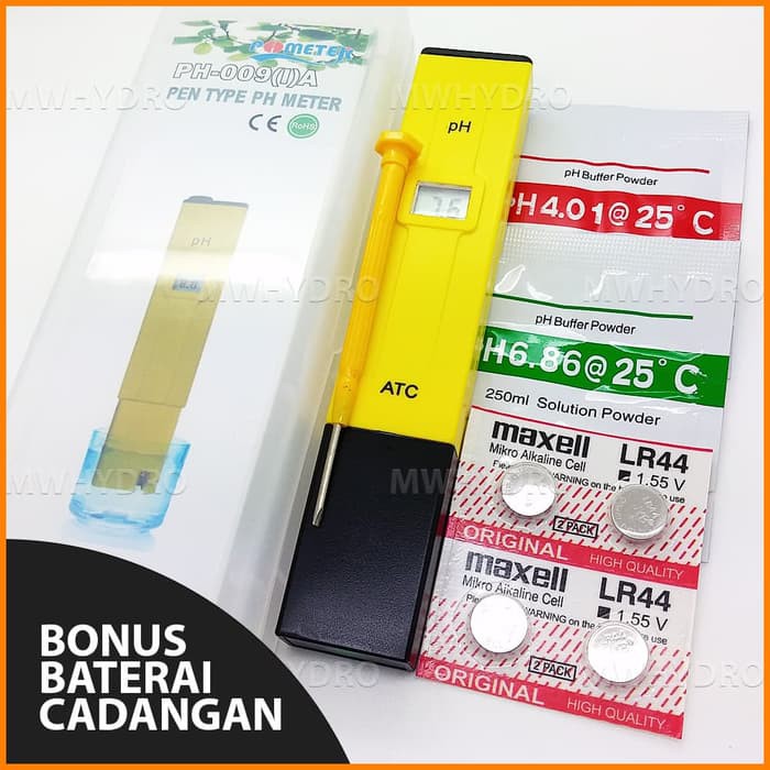 Alat Ukur Air Hidroponik pH Meter ATC Pen Type PH 009