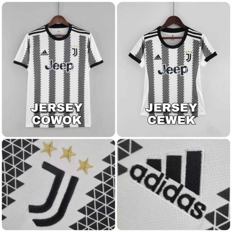 JERSEY BOLA COUPLE JUVENTUS HOME COWOK & CEWEK LADIES 2022 2023 GRADE ORI IMPORT