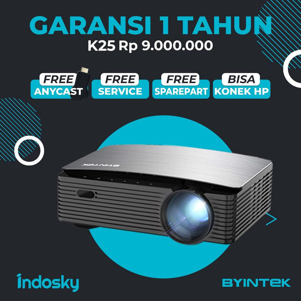 [GARANSI 1 TAHUN] Proyektor Byintek K25 Pro 4K Full HD | 600 ANSI Lumens | Proyektor Profesional | Proyektor Portable | Pusat Proyektor Indonesia | Proyektor Original | Proyektor Full HD | Proyektor 4K | Projector Portable