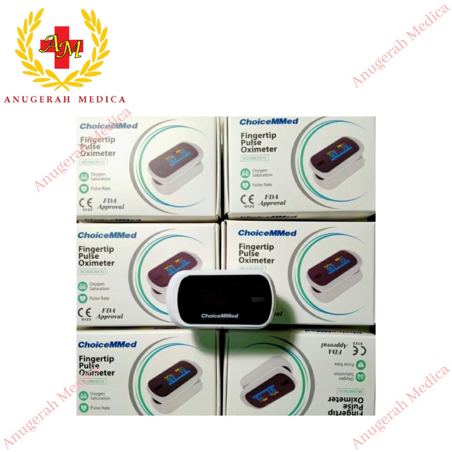 Pulse Oximeter Choicemmed Oxymeter Oksimetri Oksigen (GARANSI 2 TAHUN)