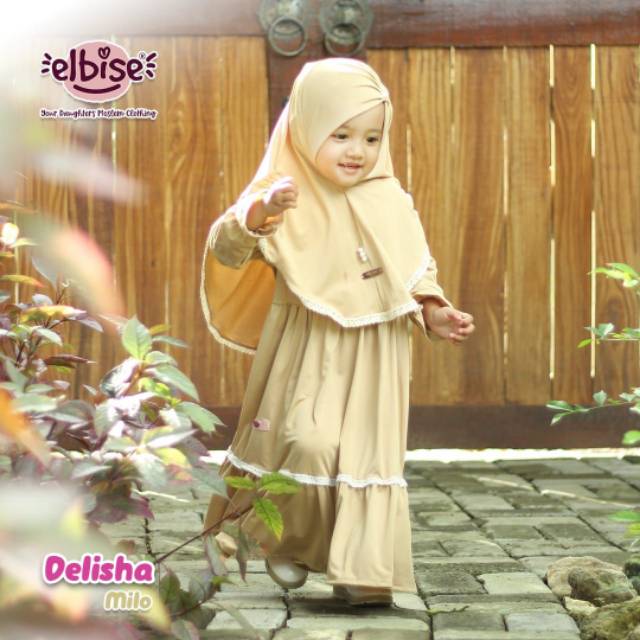 Delisha by Elbise//Gamis anak//Jerseypremium