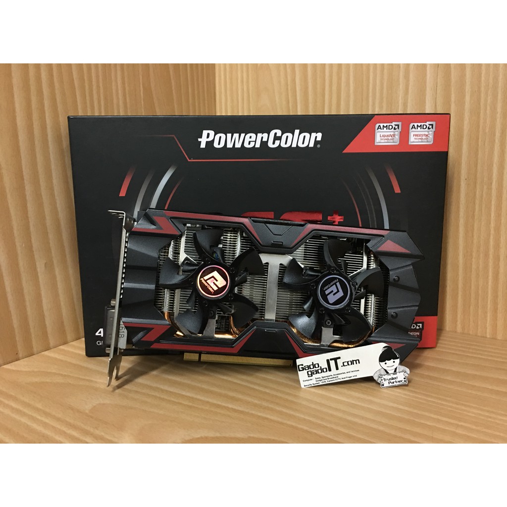 VGA Card PCI-E POWERCOLOR ATI RADEON PCS+ R9 380 4GB GDDR5 256BIT (RESMI)