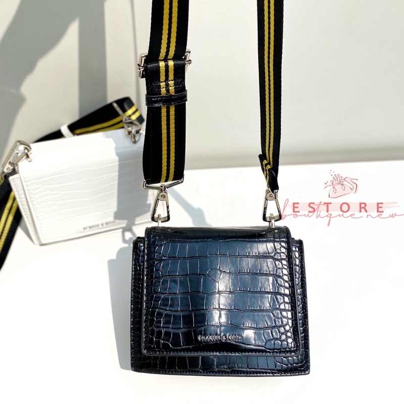 New Charles keit* Croco Sling Bag