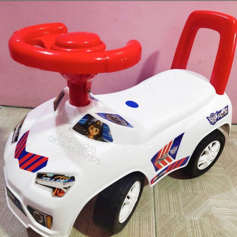 Mainan Mobil Besar Bisa Dinaiki Polisi Musik Bunyi Suara Bonus Batrai Ride On Bisa Berbelok Duduk Sa