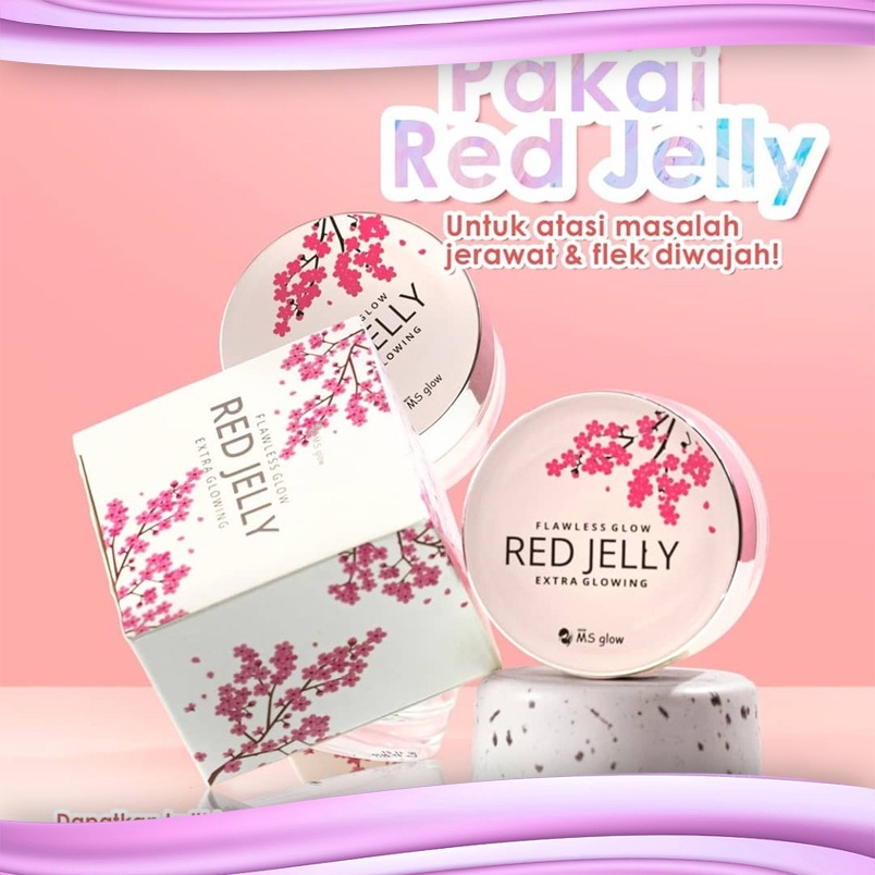 MS GLOW Flawless Glow Red Jelly Extra Glowing 15gr (ED juli 2023)