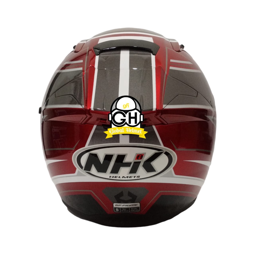 HELM NHK FULL FACE NHK GP PRIME MOTIF SAMBO ROYAL RED SILVER