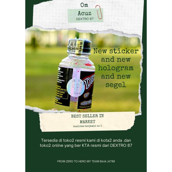 

DEXTRO87multivitaminburungpleci 5 BOTOL DEXTRO87