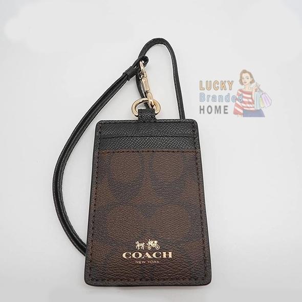 

Coach Lanyard In Colorblock Signature Canvas Id Mahogany 100% Original Terlaris