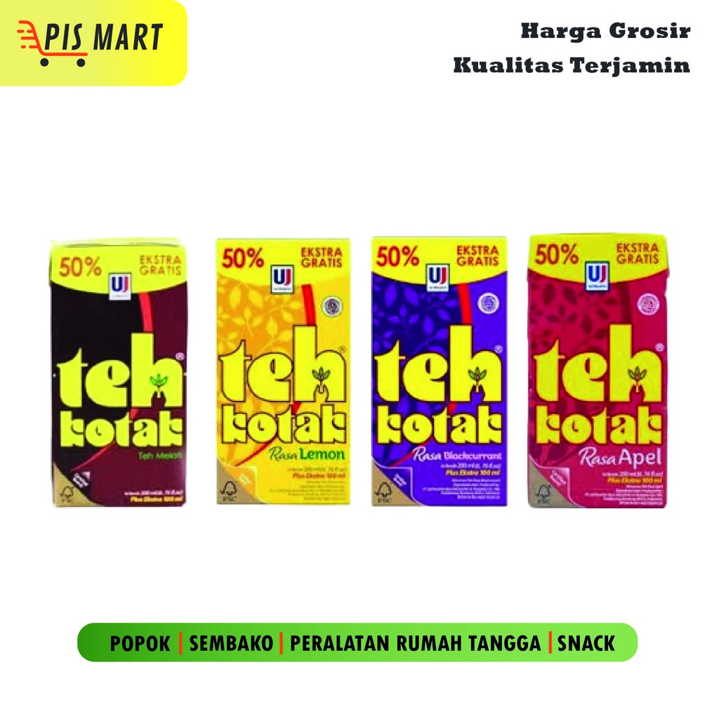 

Ultra Teh Kotak Jasmine / Lemon / Apel / Blackcurrant 300 ml