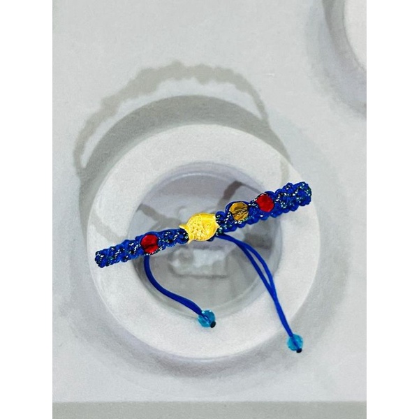 CHARM IKAN GELANG TALI EMAS ASLI 999 GELANG TALI VARIASI EMAS ASLI 24K EMAS HK GELANG KEKINIAN GELAN