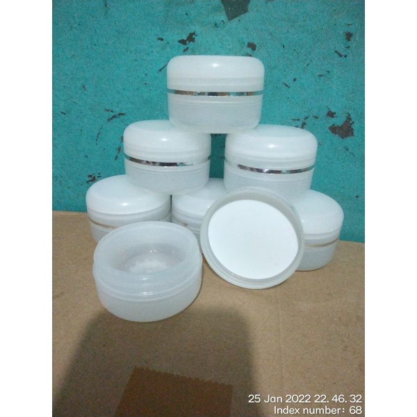 Pot Cream 30G List Silver transparan - transparan