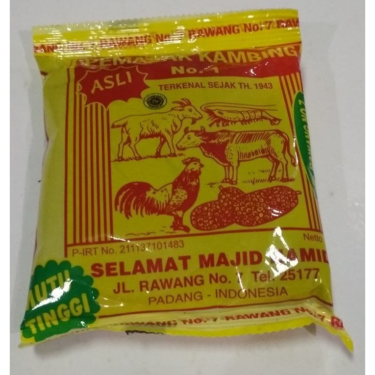 

Bumbu Pemasak Selamat 50 gram - Asli Padang