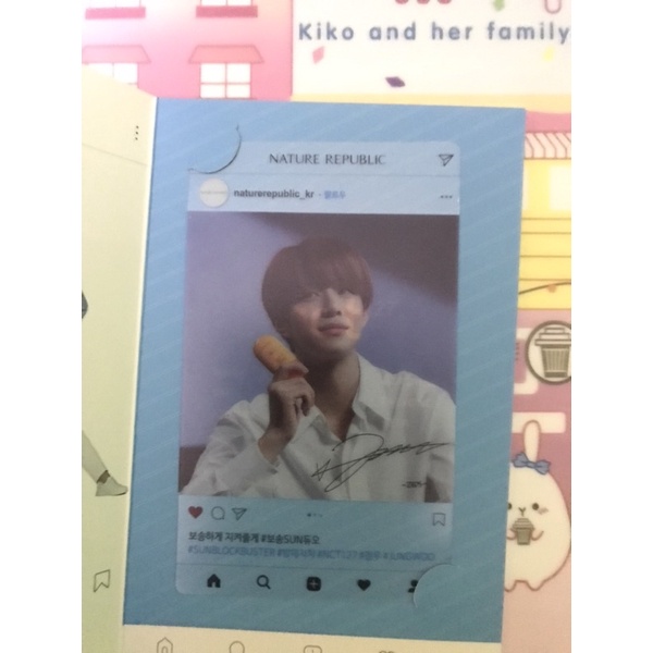 PC Transparan taeyong jungwoo nct 127 x nature republic