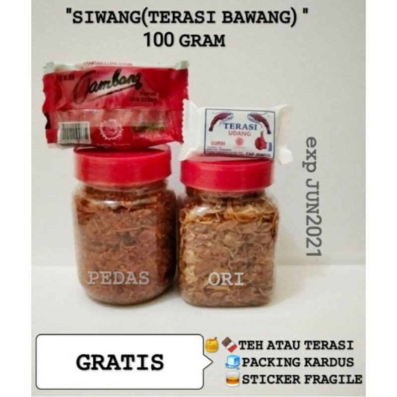 

Siwang terasi bawang rasa original khas cirebon GRATIS terasi