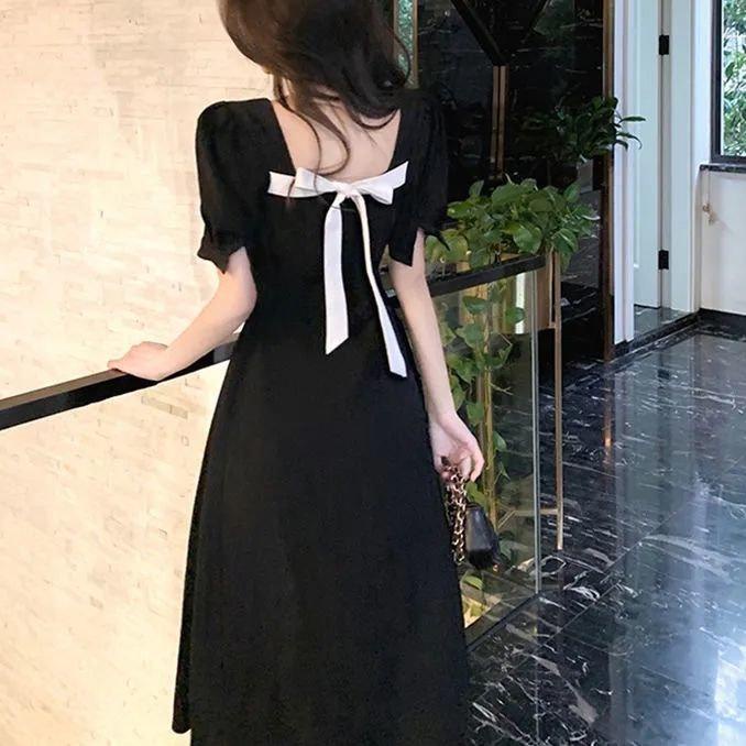 『3.3 sale』 COD Dress/Dress putih/dress putih korea/dress putih wanita/dress wanita/Dress hitam/dress