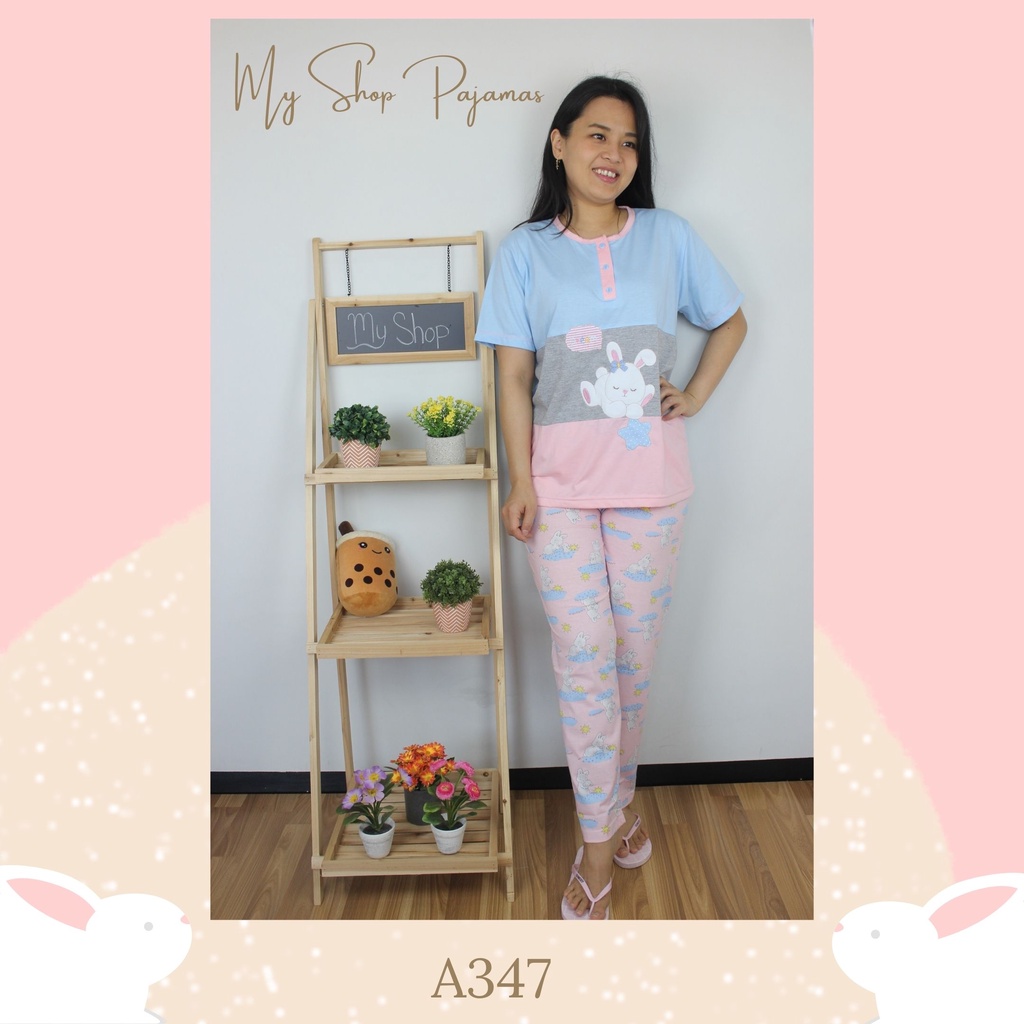 BAJUTIDUR PIYAMA BIGSIZE ALL SIZE JUMBO XL 2L TANGAN LENGAN PENDEK CELANA PANJANG ANNE CLAIRE BABYDOLL SETELAN WANITA DEWASA SLEEPWEAR PAJAMAS CP CPBIG-2