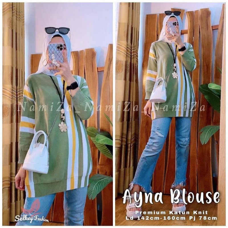 AYNA BLOUSE / BLOUSE PREMIUM KATUN KNIT