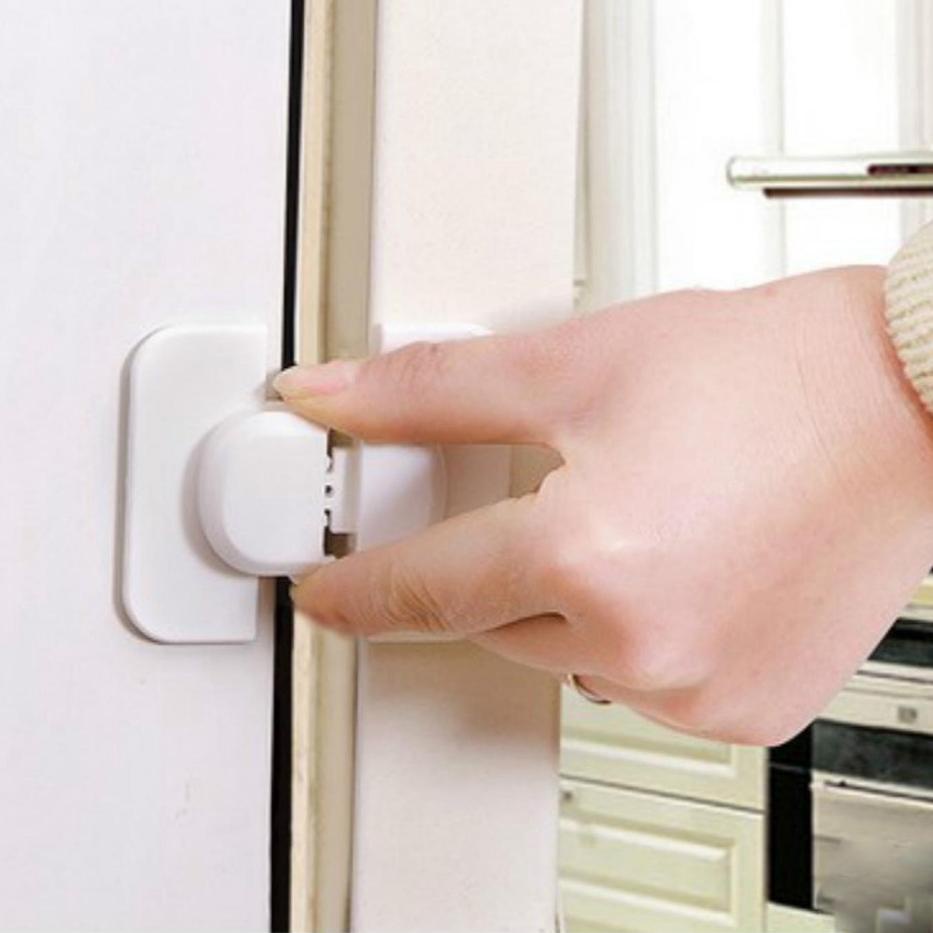 LANGSUNG KIRIM.. Lock Pintu Kulkas Serbaguna / Pengunci Kunci Pintu Geser Kulkas Lemari Kamar Mandi 