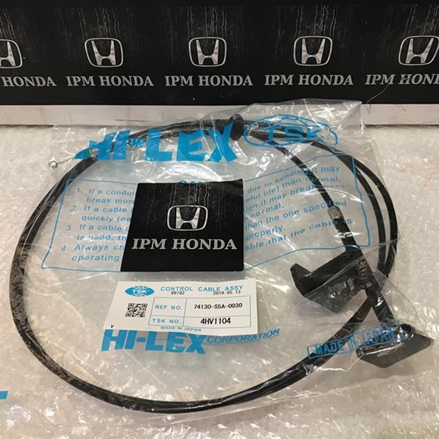 74130 S5A Wire Hood Cable Kabel Tarikan Kap Mesin Motor Honda Civic Es VTIS Century 2001 2002 2003 2004 2005