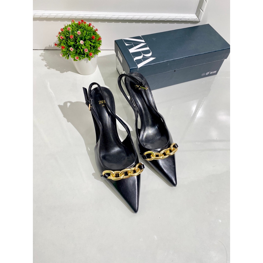 [7.7 Boombastis Sale⚡] - SEPATU WANITA HAK TINGGI ZS476 SLING BACK HIGH HEELS PREMIUM IMPORT