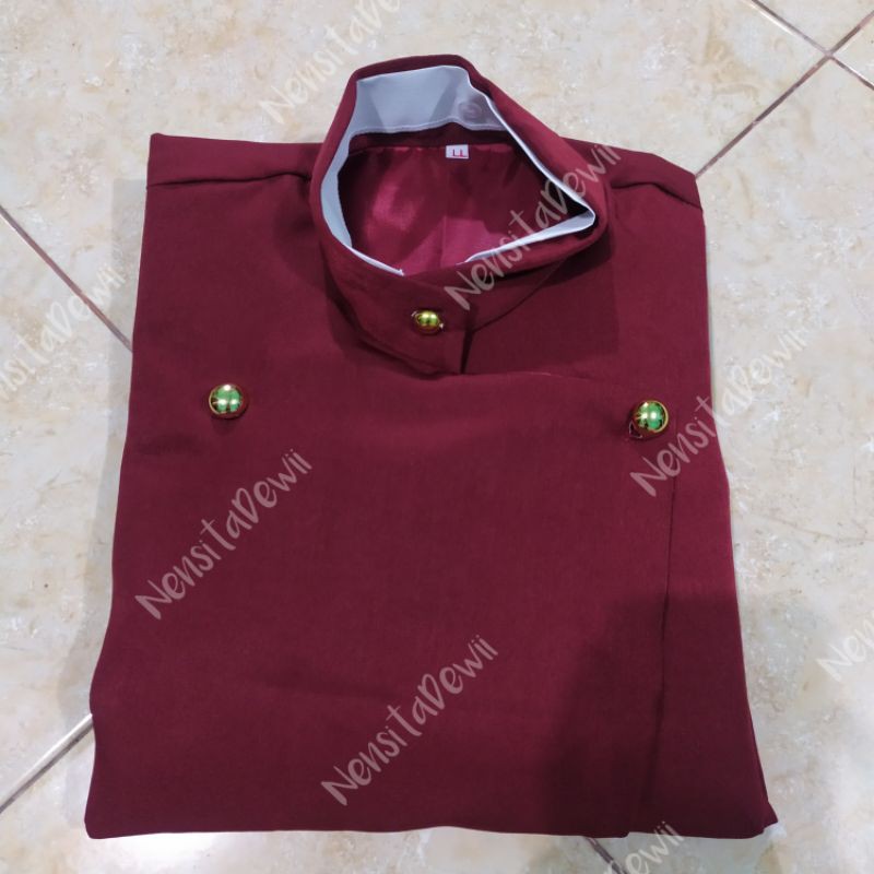 Beskap Solo / Warna Merah Maroon