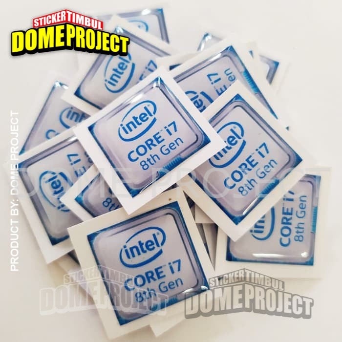 Stiker PC Timbul INTEL CORE i7 8th Gen