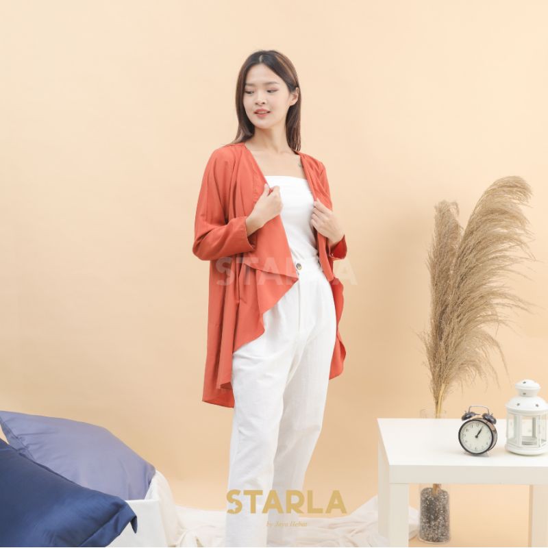 LONG CARDIGAN KARDIGAN OUTER OUTERWEAR POLOS OVERSIZED ZIZARA JAYA HEBAT