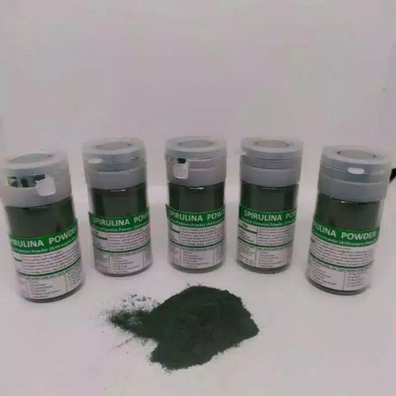 SPIRULINA BUBUK/SPIRULINA POWDER/SPIRULINA PLANTESIS IKAN REPACK 10 GRAM