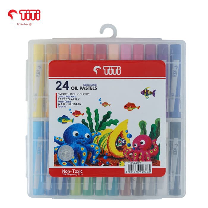 

Oil Pastel / Krayon Minyak TiTi TI-P-24CR / 24 Warna / Colors / Joyko Original