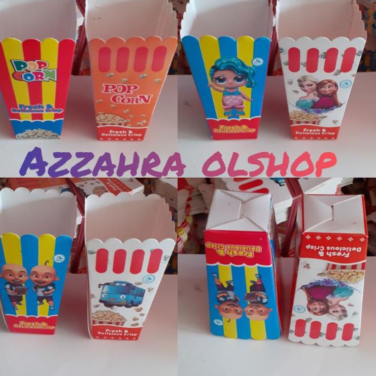 

Serba Istimewa kertas popcorn / 8x15 / kotak popcorn jumbo / 4 gambar isi 100 lembar