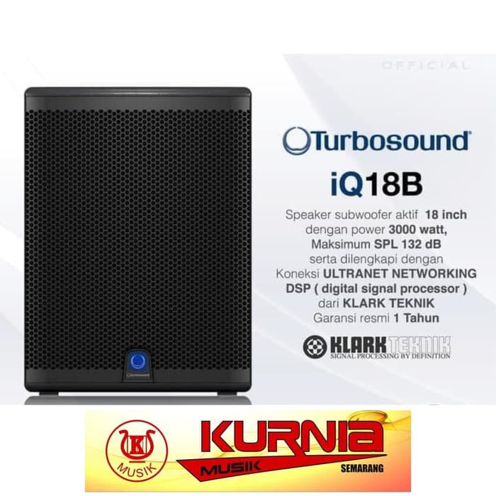 Jual TURBOSOUND IQ18B - IQ 18B 18" 3000 WATT SUBWOOFER SPEAKER WITH DSP