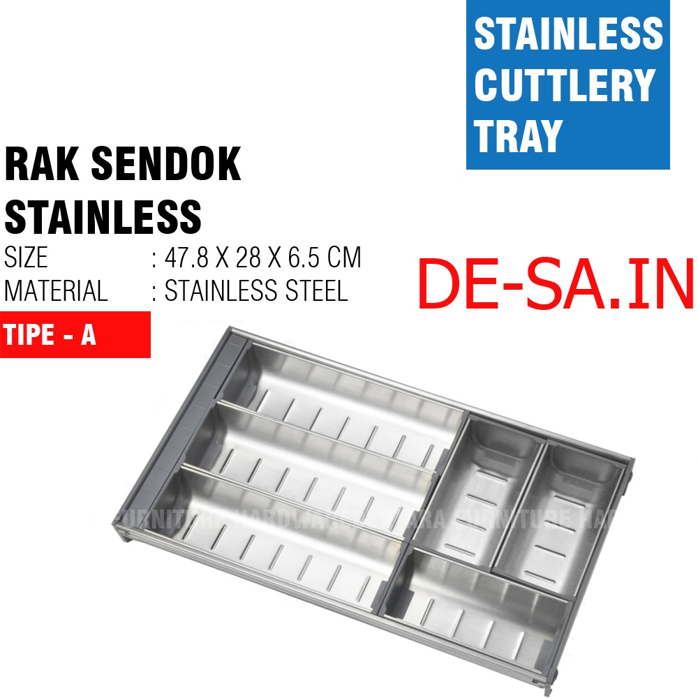 Clean Basket Rak Dapur - Rak Sendok Stainless