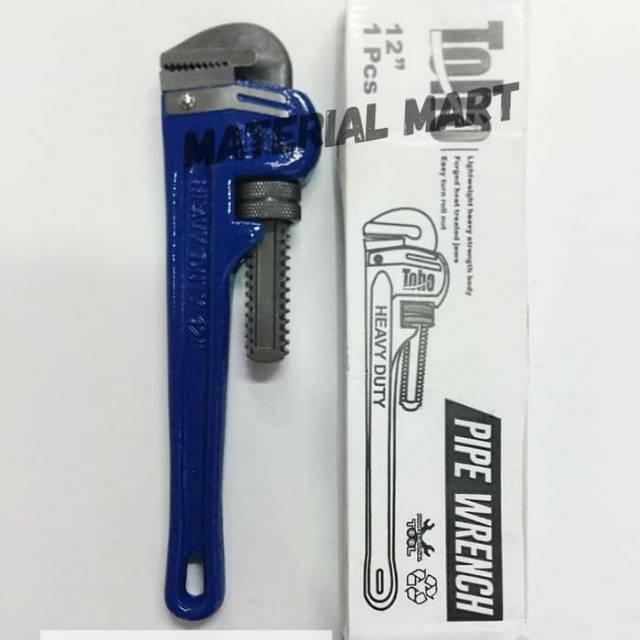 Kunci Pipa Premium TOHO 12 Inch | Pro Pipe Wrench Heavy Duty Original | Material Mart