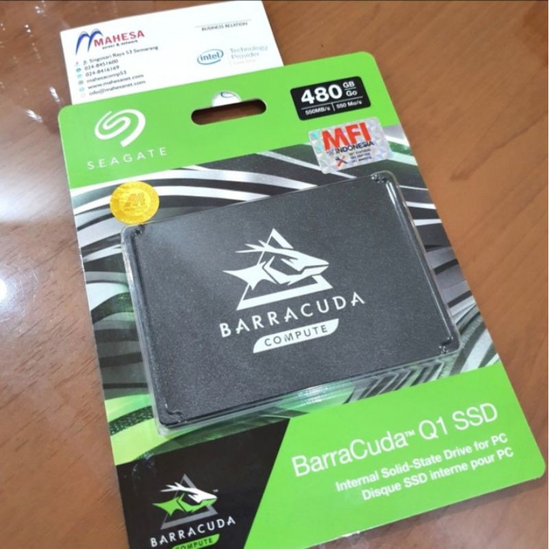 SEAGATE BARRACUDA SSD Q1 480GB SOLID STATE DRIVE SSD SATA3 6GBPS 2.5IN GARANSI RESMI 3TH MFI 480 GB
