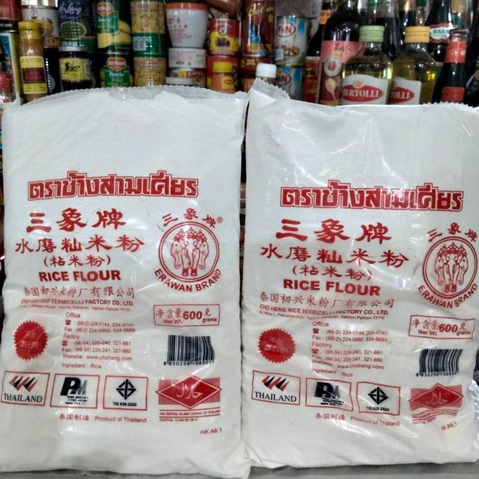 

PROMO Tepung Beras Thailand Erawan Cap Gajah / Rice Flour Erawan 600ml