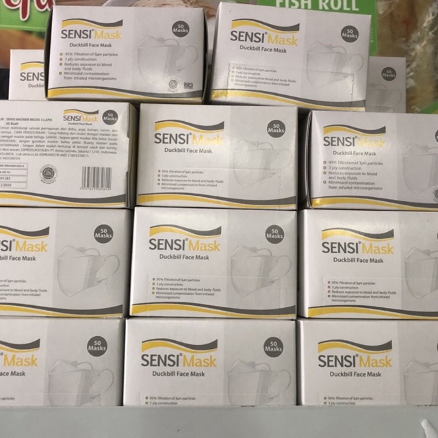 Jual Masker Sensi Mask Duckbill 3ply Original (Isi 50pcs) | Shopee ...