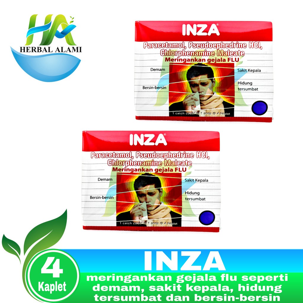 Inza Tablet -Obat Demam -Sakit kepala -hidung tersumbat dan bersin