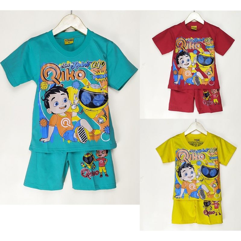 setelan kaos anak riko the series 3bulan - 10 tahun  setelan anak laki laki dan perempuan