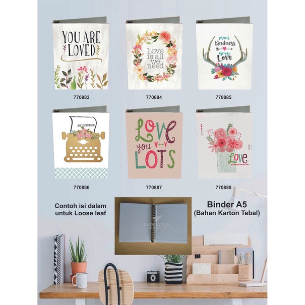 

Binder A5 / Binder Note A5 / Love / Set 3002