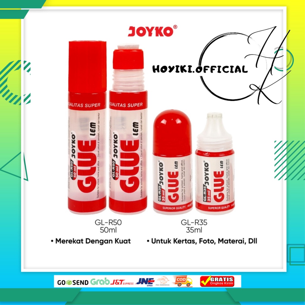 

JOYKO Liquid Glue Lem Kertas Cair Joyko GL-R35 R50 R125 Sangat Lengket