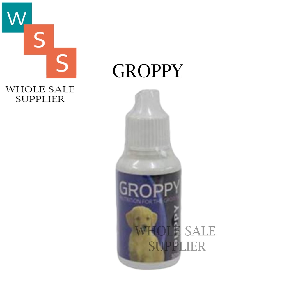 GROWKIT &amp; GROPPY 30ML VITAMIN UNTUK PERTUMBUHAN ANAK KUCING &amp; ANJING