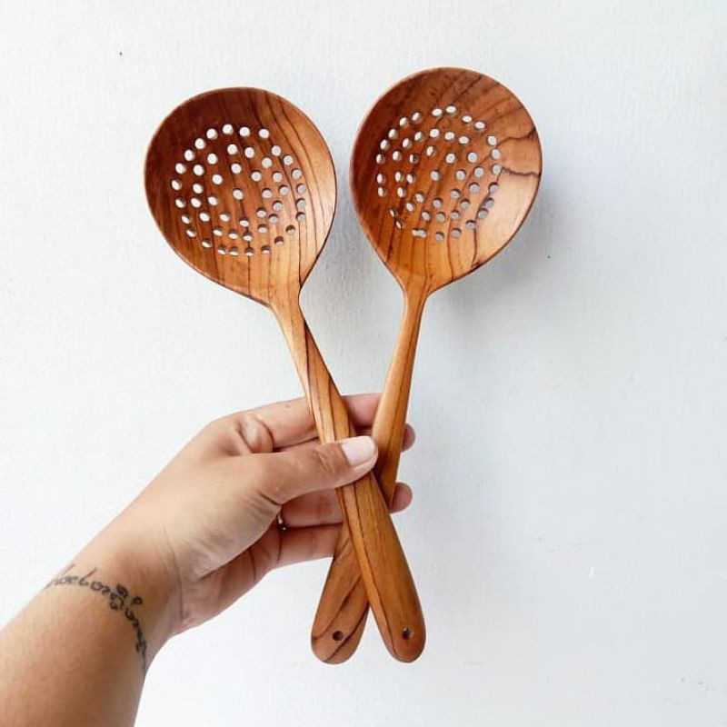 Olan Spatula Kue Masak Sendok Sutil Silicone Kayu Cutlery Set Piring Peralatan Perlengkapan Makan