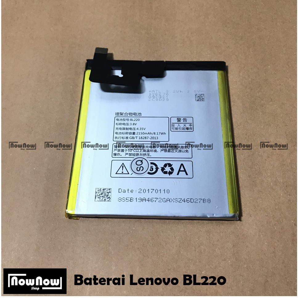 Baterai Lenovo S850 BL220 Original Batre Battery