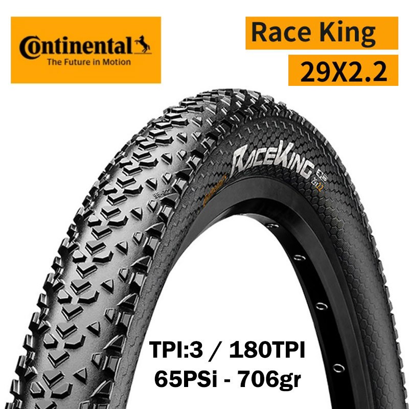 Continental Race King Ban Luar Sepeda MTB 29 x 2.20 inch Kawat